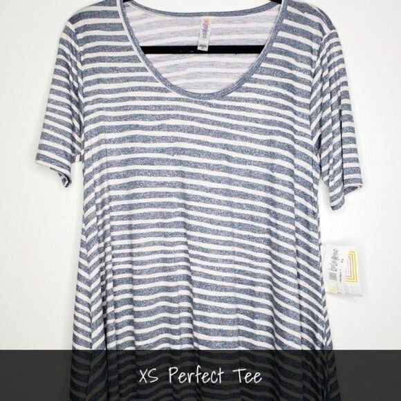 LuLaRoe Perfect T XS Stripes NEW - Picture 1 of 1